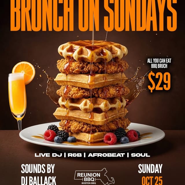 The Sunday Reunion: All-You-Can-Eat BBQ Brunch & Live DJ