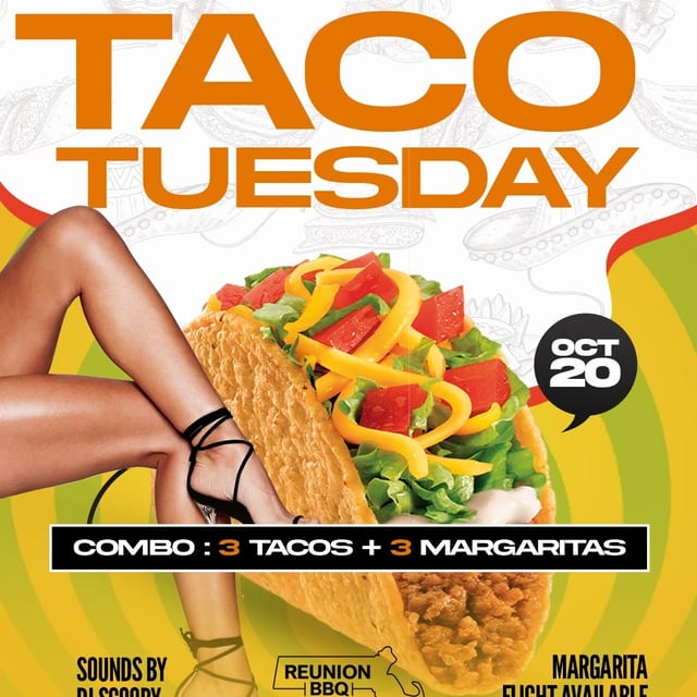 Taco Tuesday with DJ | $4 Tacos| Margaritas