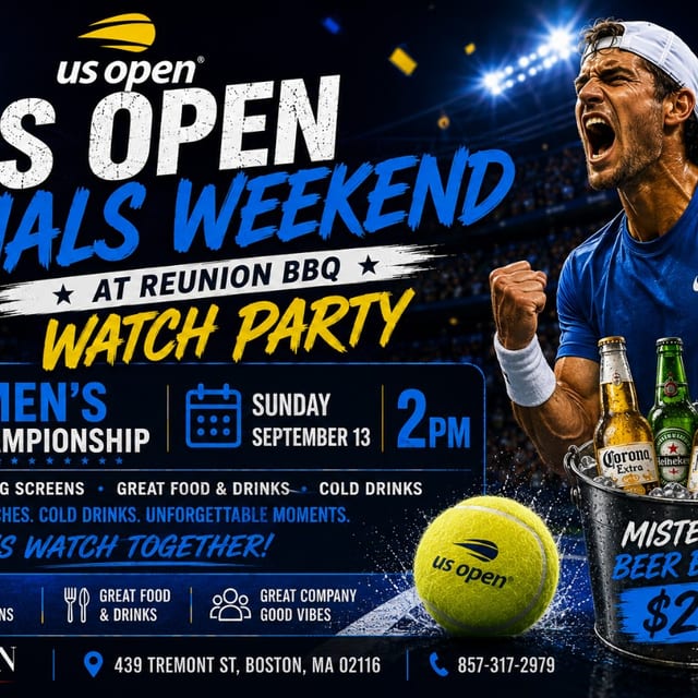  Men’s Final Watch Party | BBQ, Cocktails & Tennis