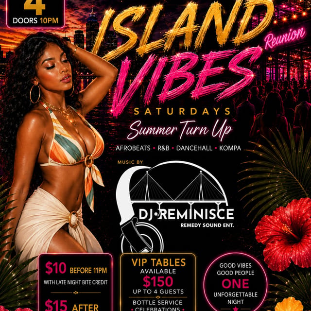  ISLAND VIBES SATURDAYS — jUNE EDITION