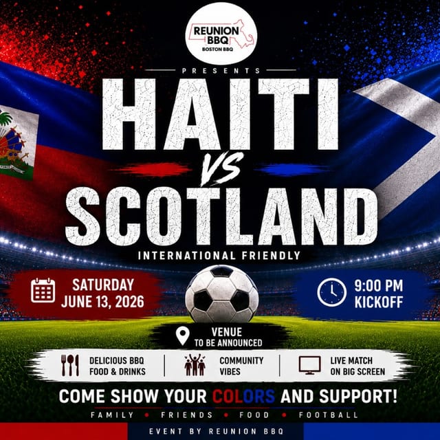 Haiti vs Scotland –  Watch Party + Kompa After Party