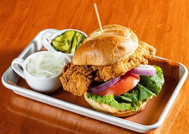 Kids Fried Chicken Sandwich.